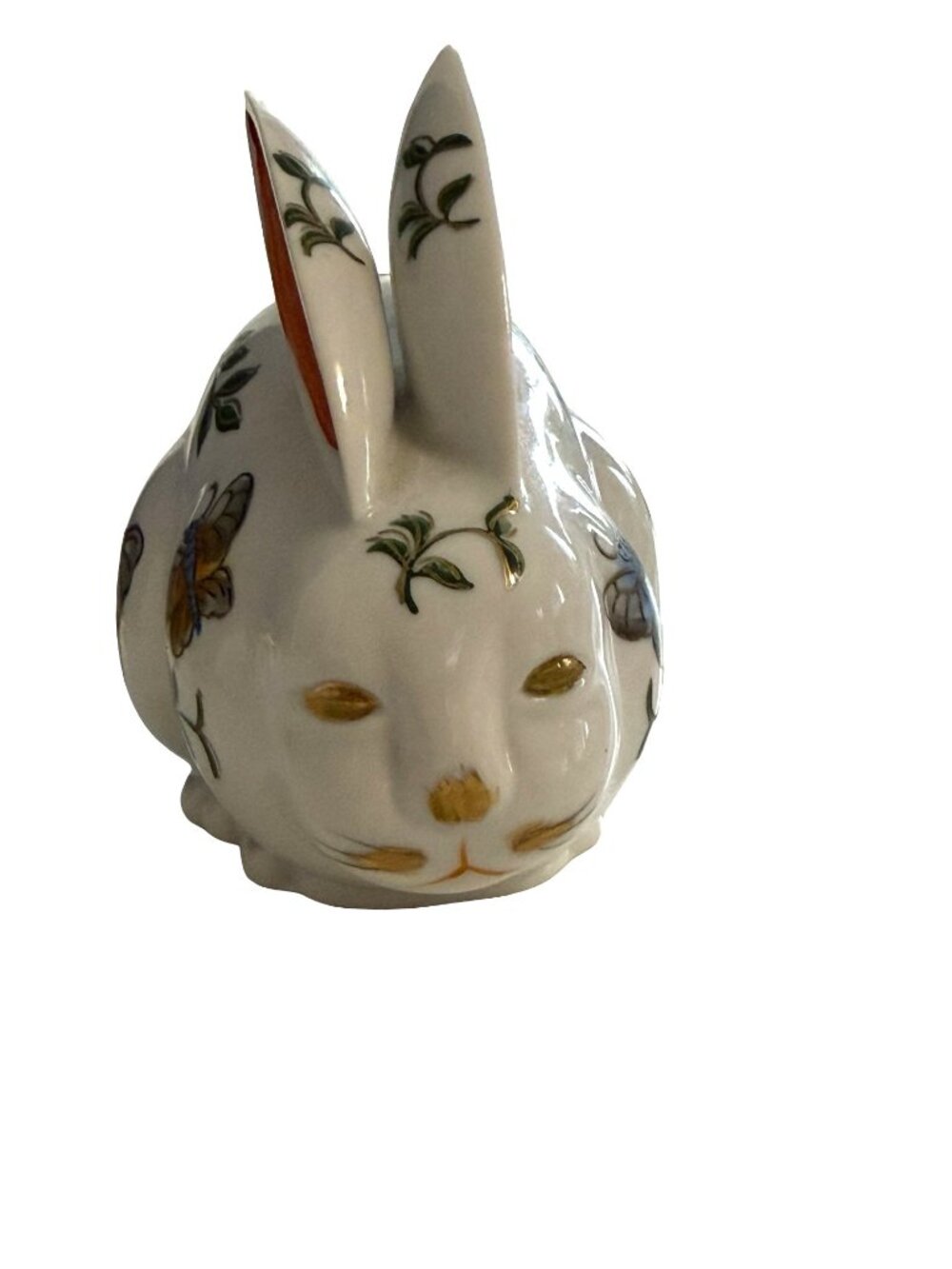 Andrea by Sadek Porcelain Bunny Figurine Butterfly Rabbit Made in Japan - Picture 3 of 10
